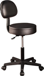 Master Massage Pneumatic Rolling Stool with Backrest 1count