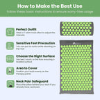Mat and Pillow Set Acupuncture for Back Neck