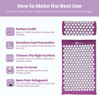 Mat and Pillow Set Acupuncture for Back Neck