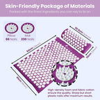 Mat and Pillow Set Acupuncture for Back Neck