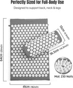 Mat and Pillow Set Acupuncture for Back Neck