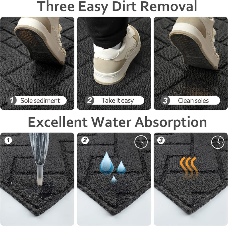 Mat Doormat Indoor Washable Dirt Trapper