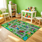 Mat for Children 80x150CM City Town Roads