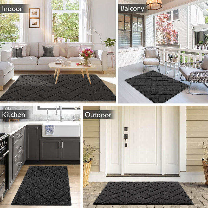 Mat Indoor Doormat Washable Dirt Trapper Non-Slip