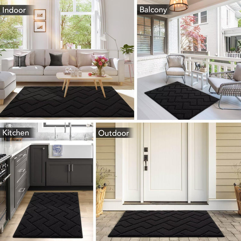 Mat Indoor Doormat Washable Dirt Trapper Non-Slip