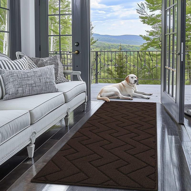 Mat Indoor Doormat Washable Dirt Trapper Non-Slip