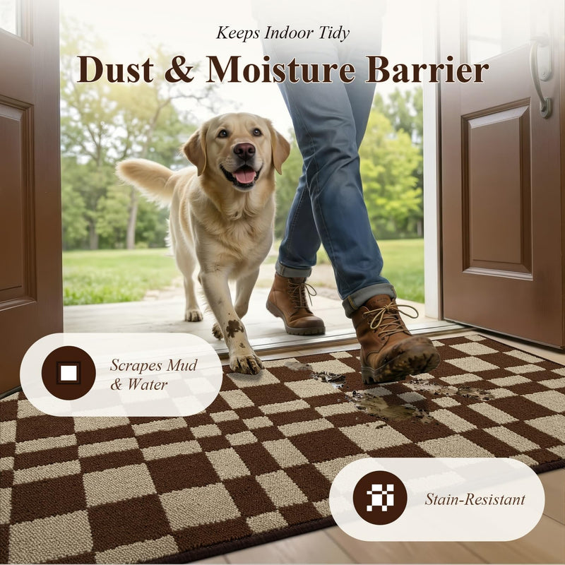 Mat Indoor Doormat Washable Dirt Trapper Non-Slip