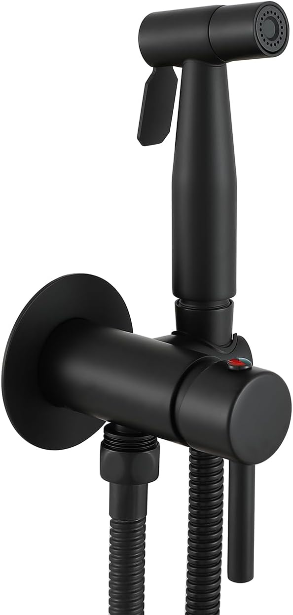 Matte Concealed Bidet Mixer Spray Set for Hot