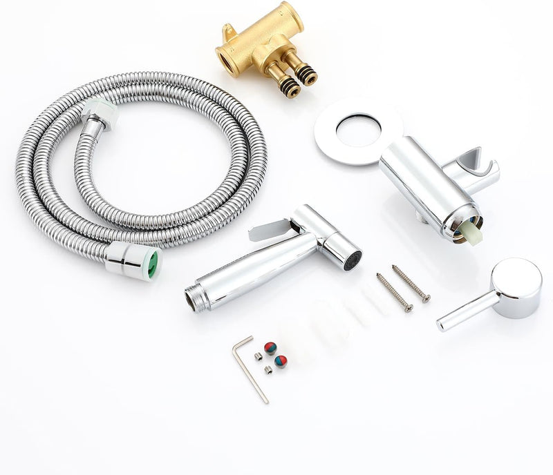 Matte Concealed Bidet Mixer Spray Set for Hot
