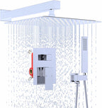 Matte Concealed Shower System Rainfall Head