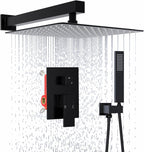 Matte Concealed Shower System Rainfall Head
