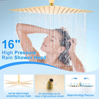 Matte Concealed Shower System Rainfall Head