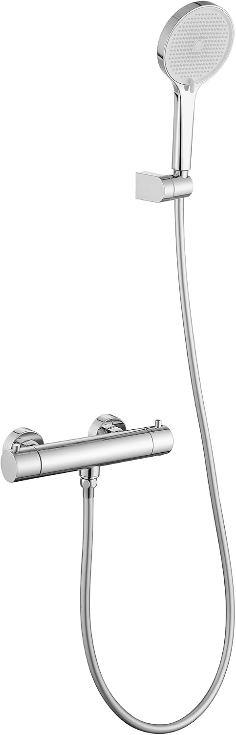 Matte Thermostatic Shower Mixer Combi Anti Scald 38degreesc