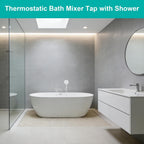 Matte Thermostatic Shower Mixer Combi Anti Scald 38degreesc