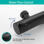 Matte Thermostatic Shower Mixer Combi Anti Scald 38degreesc