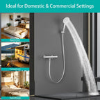 Matte Thermostatic Shower Mixer Combi Anti Scald 38degreesc
