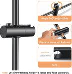 Matte Thermostatic Shower Mixer Set Wall Mounted Bathroom