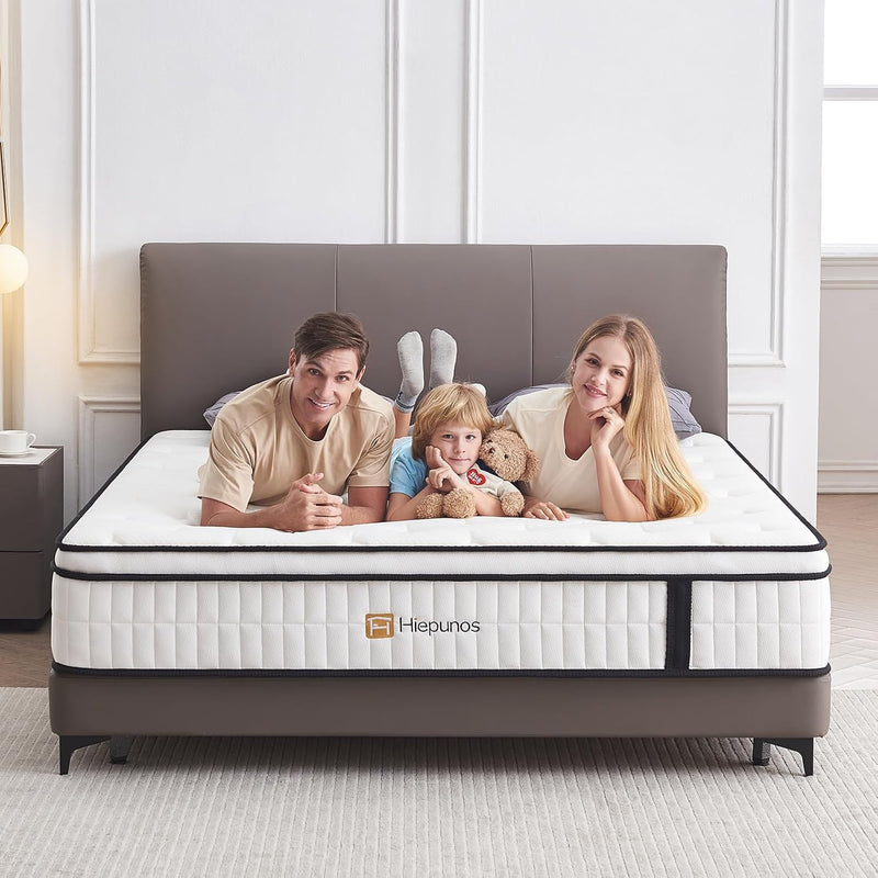 Mattress 10.2 Inch Bed 7-Zone Pocket Sprung Medium