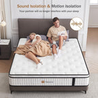 Mattress 10.2 Inch Bed 7-Zone Pocket Sprung Medium