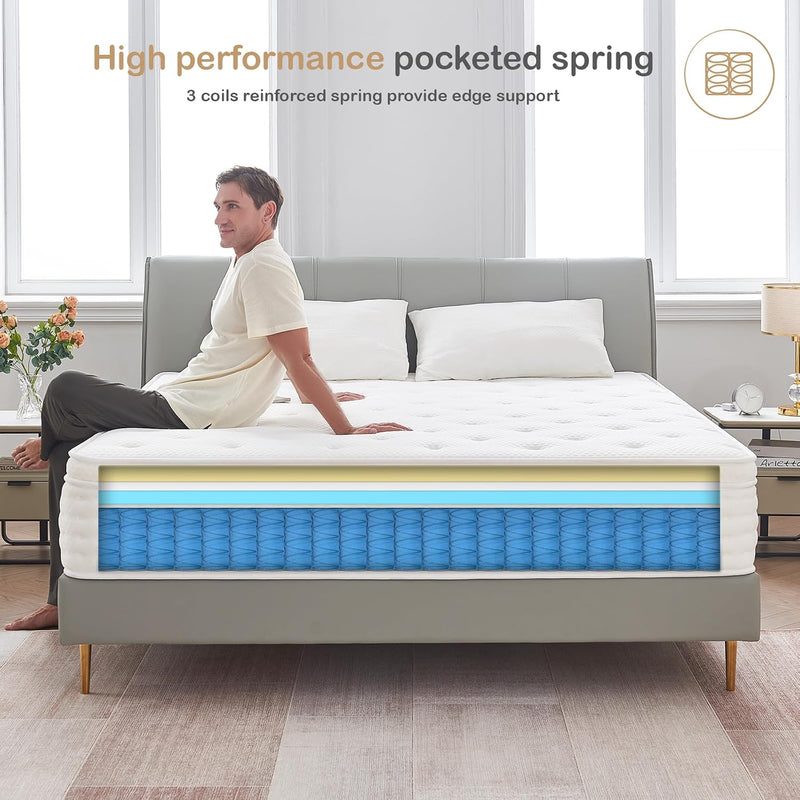 Mattress Hybrid Memory Foam and Individually