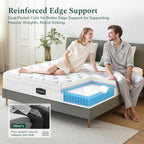 Mattress 10.2in Hybrid Pocket Sprung Medium Firm 7-Zone