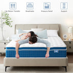 Mattress 10.6 Inch Medium Firm Hybrid with Gel