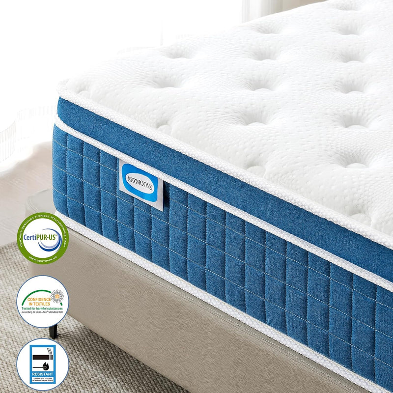Mattress 10.6 Inch Medium Firm Hybrid with Gel