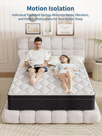 Mattress 10.6 Inch Memory Foam Pocket Sprung Bed