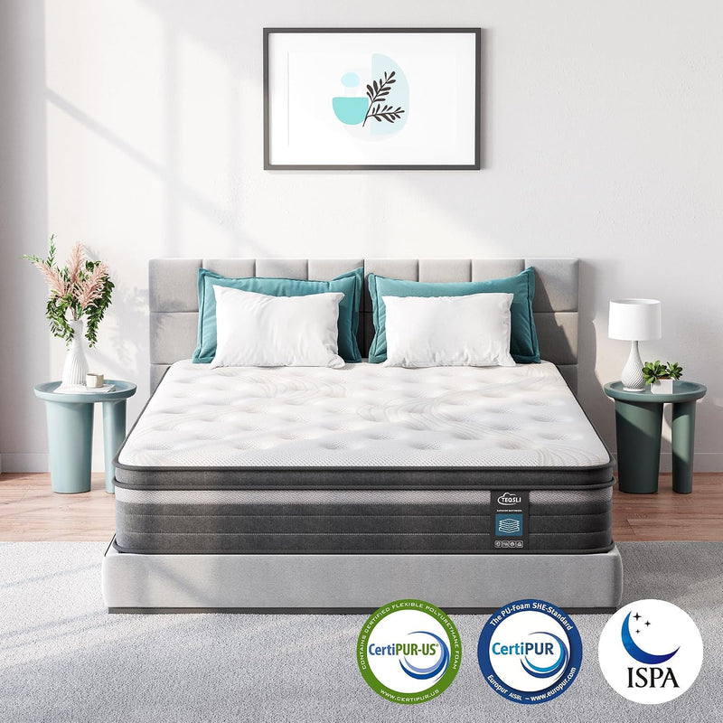 Individually Pocket Sprung Mattress with Soft Fabric 10.6