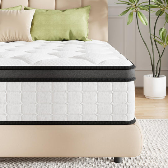 Mattress 10.6inch Memory Foam Pocket Spring Bed Medium