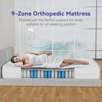 Mattress 10" Extra Thick Memory Foam Pocket Sprung