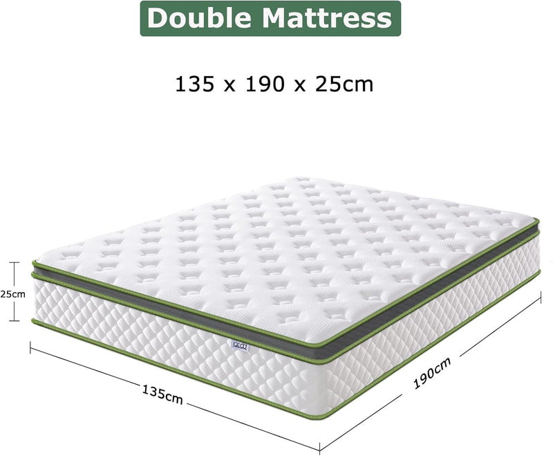 Mattress 10" Hybrid Memory Foam Pocket Sprung