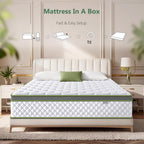 Mattress 10" Hybrid Memory Foam Pocket Sprung Breathable