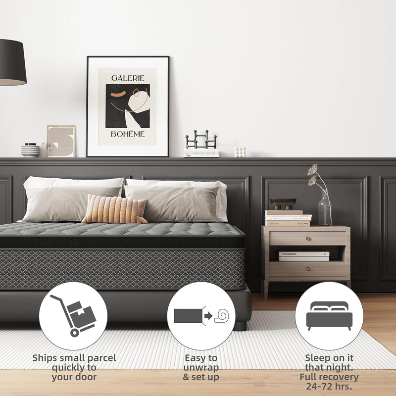 Mattress 10 in Hybrid Medium Firm
