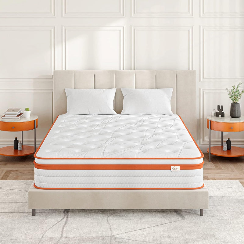 Mattress 10 Inch Memory Foam 7 Zone Support