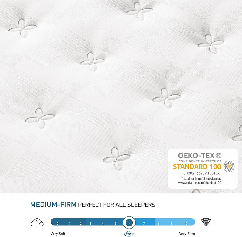 Mattress Hybrid Medium Firm 7 Zone