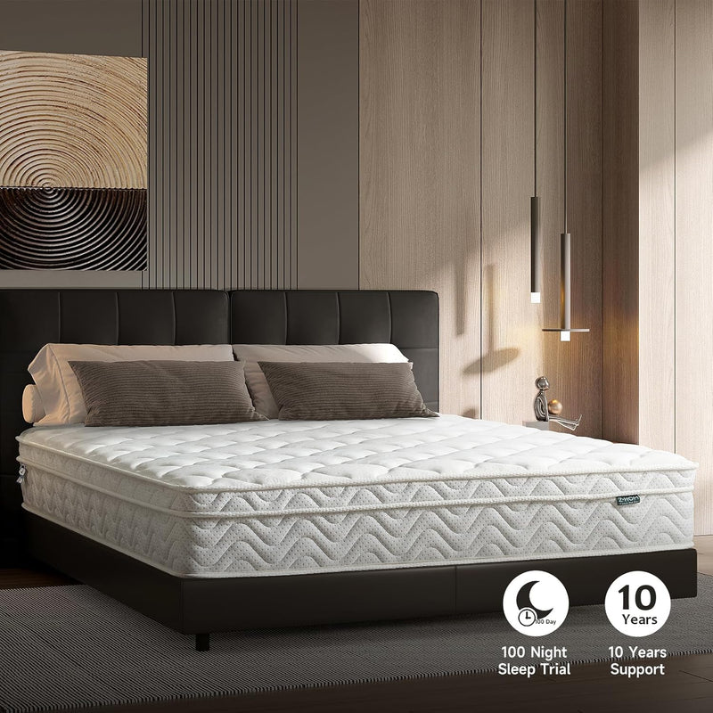 Mattress 10.2 Inch with Breathable Foam and Pocket