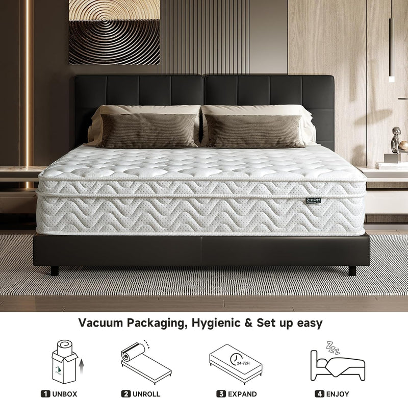 Mattress 10.2 Inch with Breathable Foam and Pocket