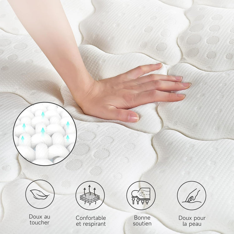Mattress 10.2 Inch with Breathable Foam and Pocket