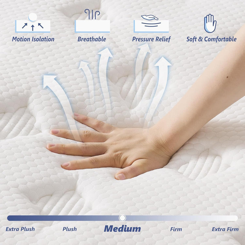 Mattress Hybrid Memory Foam 7 Zone