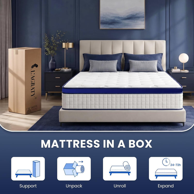 Mattress Hybrid Memory Foam 7 Zone