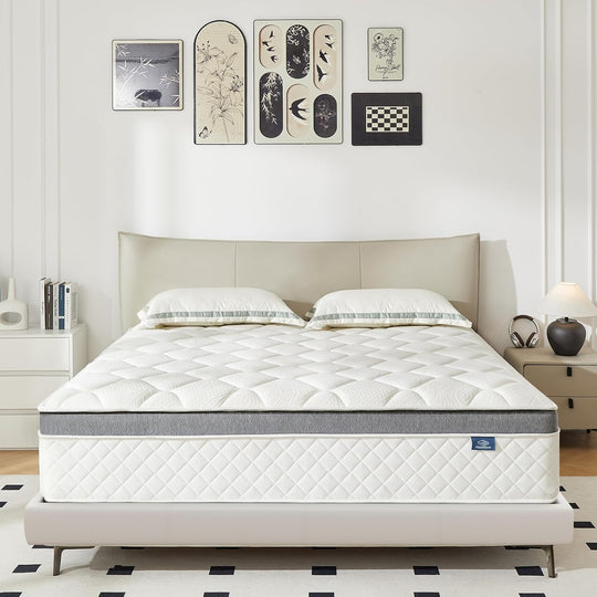 Mattress 10 Inch Hybrid with Breathable Memory Foam