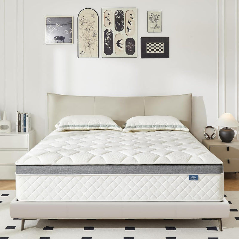 Mattress 10 Inch Hybrid with Breathable Memory Foam