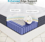 Mattress 10 Inch Memory Foam Hybrid Medium Firm