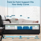 Mattress 10 Inch Memory Foam Hybrid with Breathable