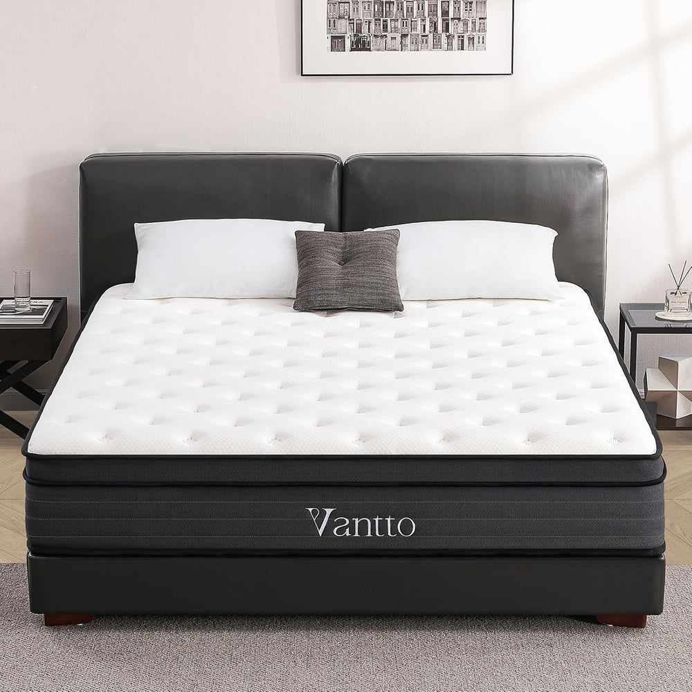 Mattress 10 Inch Memory Foam Hybrid with Breathable