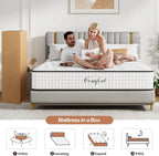 Mattress 10 Inch with Memory Foam 7 Zone