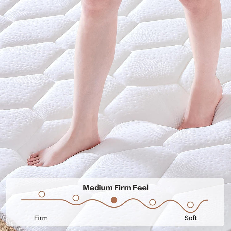 Mattress 10 Inch with Memory Foam 7 Zone