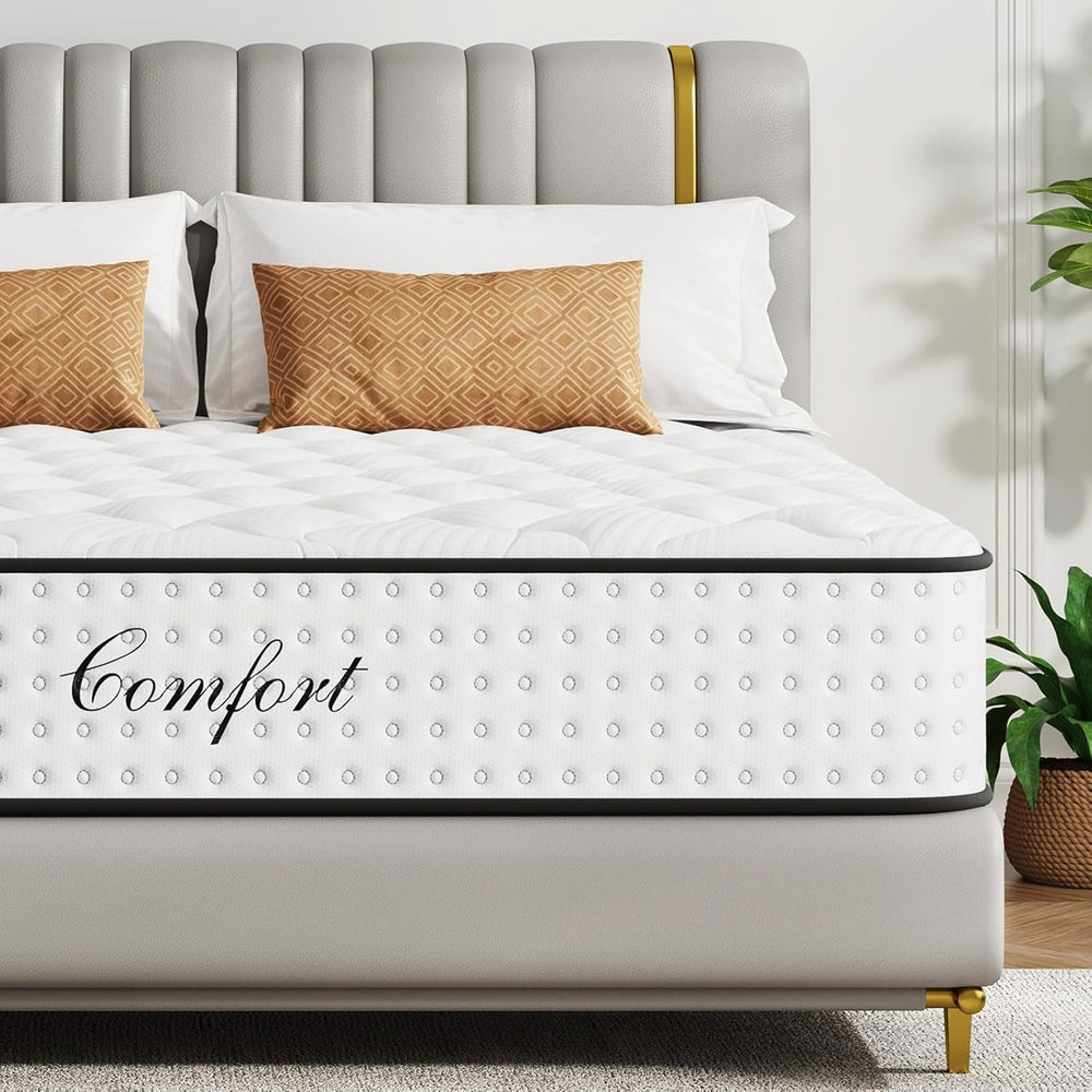 Mattress 10 Inch with Memory Foam 7 Zone
