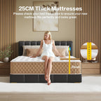 Mattress 10 Inch with Memory Foam 7 Zone